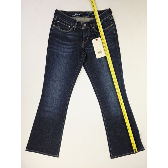 Levi's Size 27X30 Womens Bold Curve Bootcut Blue Denim 5 Pocket Logo Jeans NWT - Picture 4 of 14